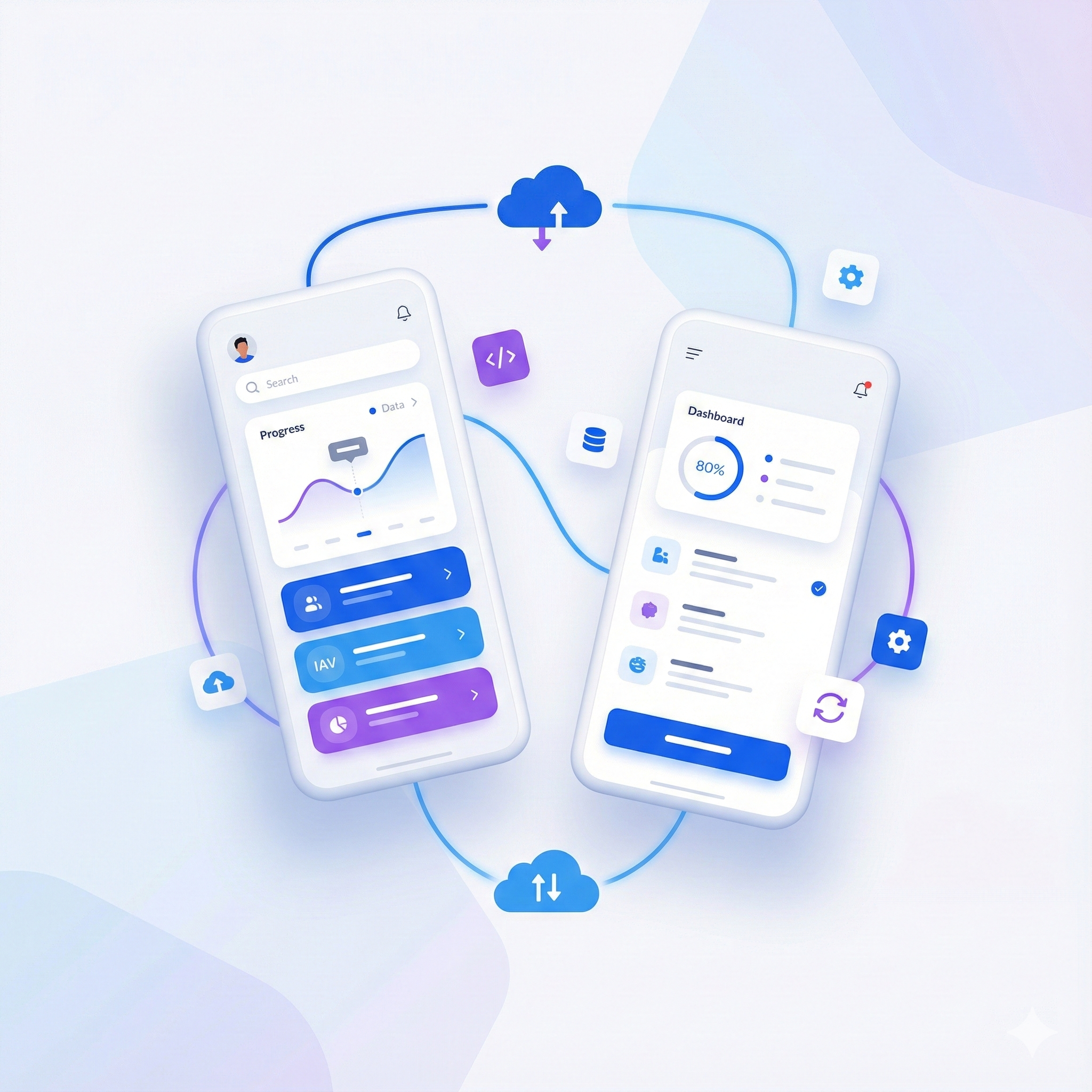 Mobile App Development Illustration